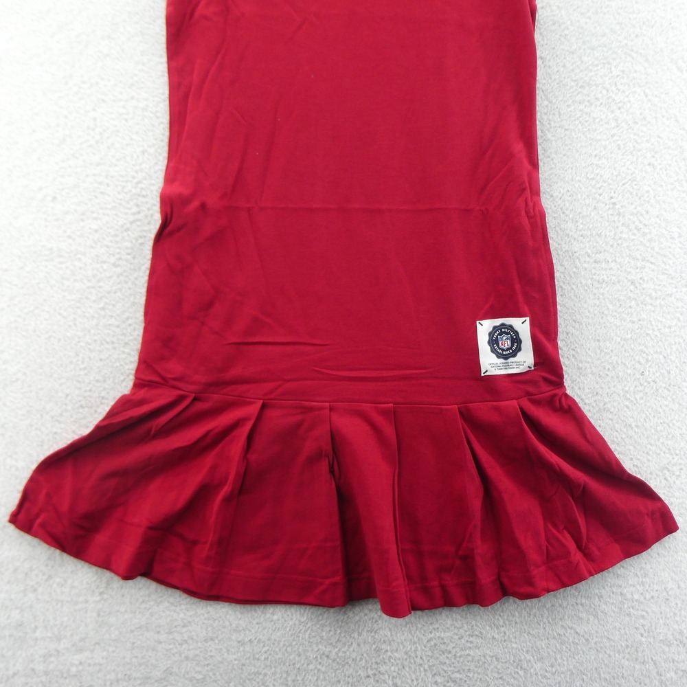 Tommy Hilfiger Dress Womens Small Arizona Cardinals Red Sleeveless Polo Pleated - Picture 2 of 8